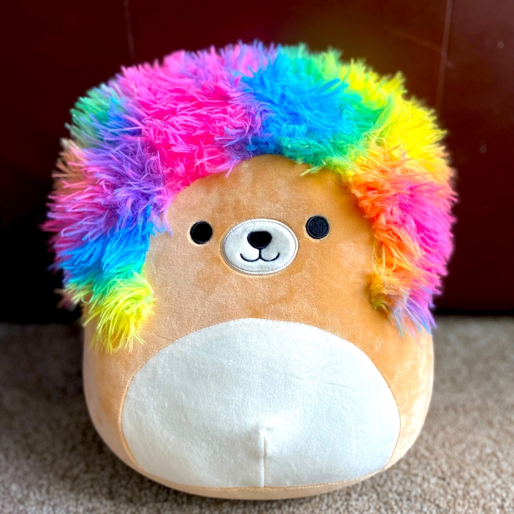 ❤️Squishmallow EXCLUSIVE- 14" Lion with Rainbow Afro. NWT